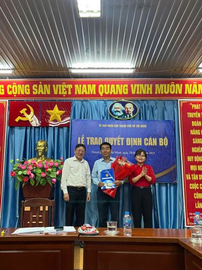 Lễ trao Quyết định cán bộ